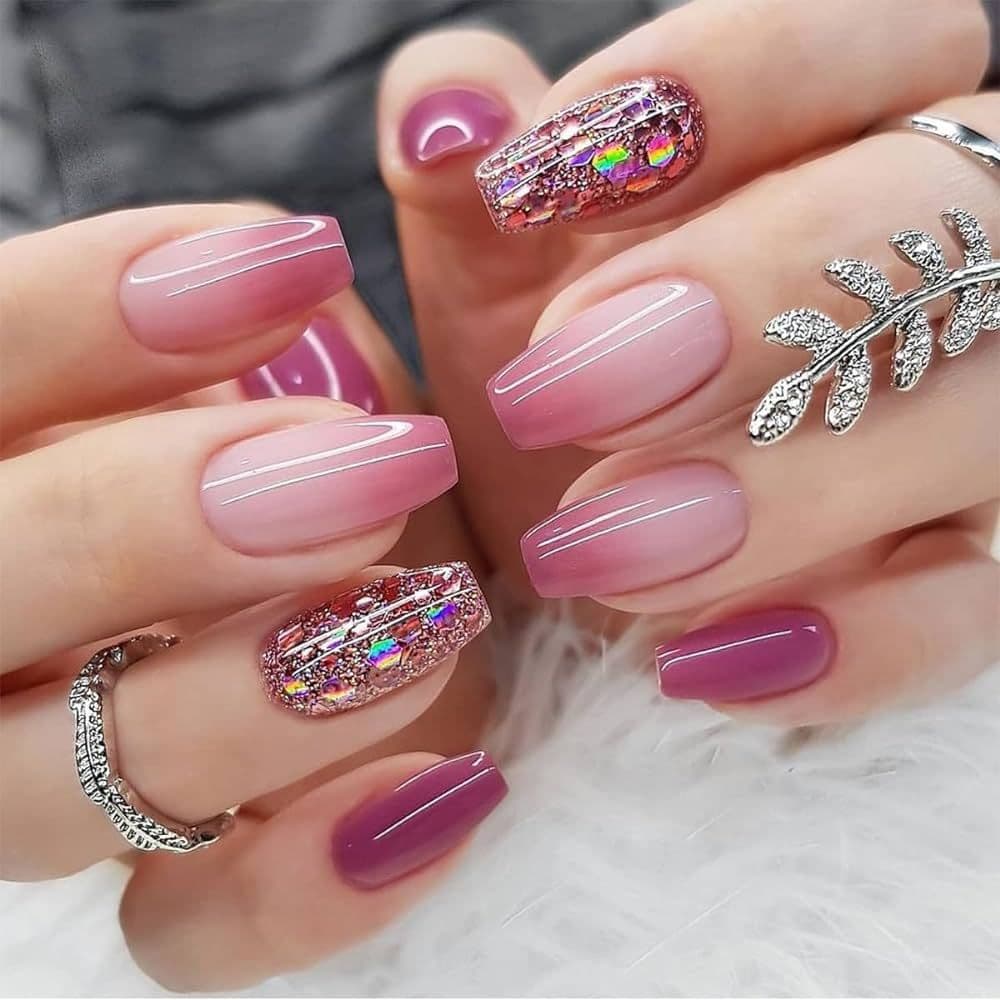 Acrylic Extensions nail design by Nails by Soundraya