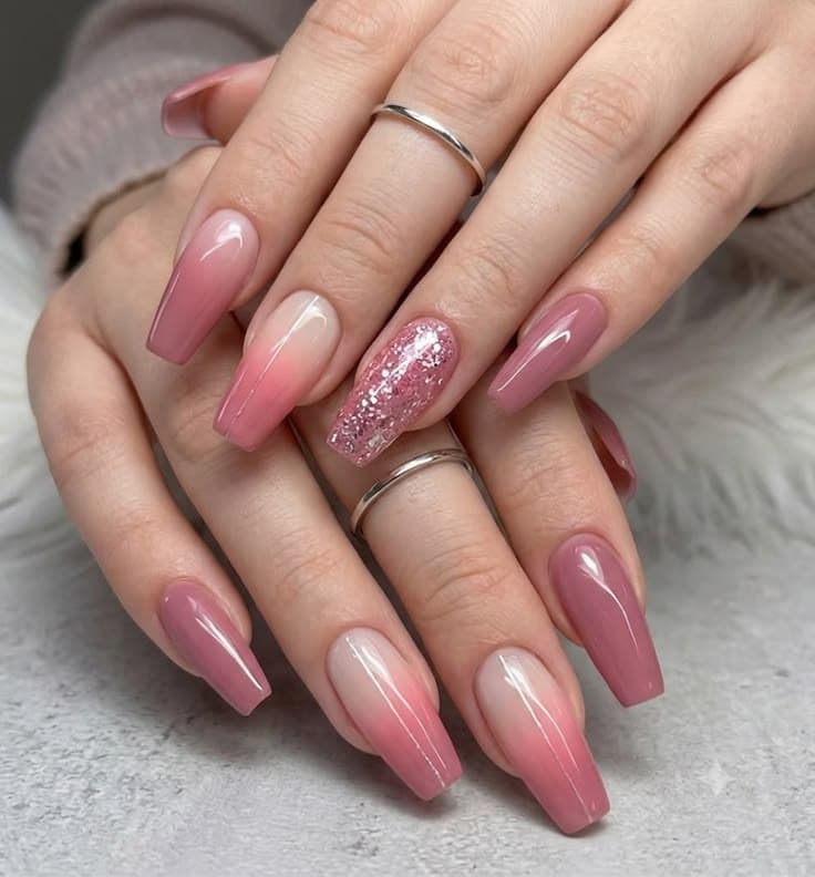 Ombre Nails nail design by Nails by Soundraya